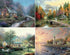 Ceaco - 4-in-1 Multi-Pack (4 x 500pc) Classic Collection by Thomas Kinkade Jigsaw Puzzle (2000 Pieces)