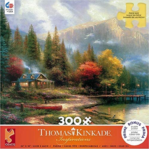 Ceaco - Inspirations Collection - The End of A Perfect Day III by Thomas Kinkade Jigsaw Puzzle (300 Pieces)