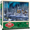MasterPieces Holiday - Northern Lights 500-Piece Glitter Jigsaw Puzzle