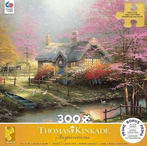 Ceaco - Inspirations Collection - Stepping Stone by Thomas Kinkade Jigsaw Puzzle (300 Pieces)