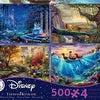 Ceaco Thomas Kinkade The Disney Collection 4-in-1 Multipack - 500 Pieces Each