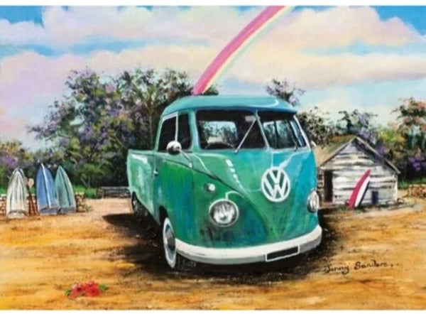 Blue Opal - Green Kombi Ute Jigsaw Puzzle (1000 Pieces)