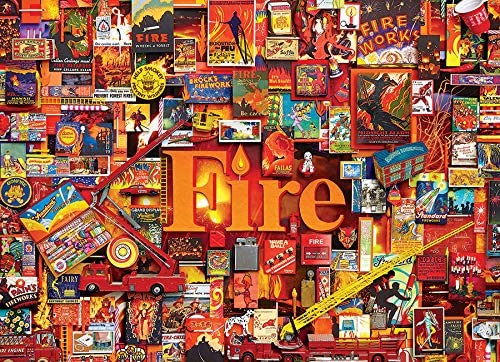 Cobble Hill - Fire by Shelley Davies Jigsaw Puzzle (1000 Pieces)