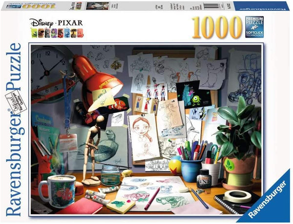 Ravensburger - Disney Pixar The Artists Desk 1000 Piece Puzzle