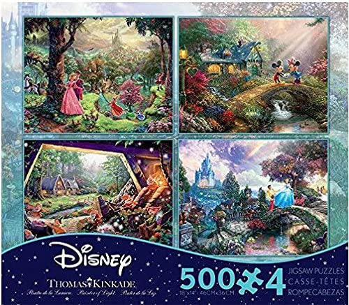 Ceaco Thomas Kinkade - The Disney Collection 4 in 1 Multi-Pack 500 Pie