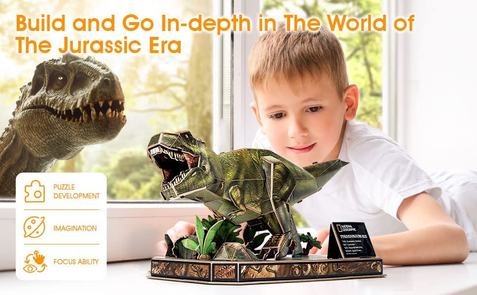 National Geographic - Puzzle 3D de dinossauros, brinquedos e jogos de  dinossauros ㅤ, Vivendo e crescendo