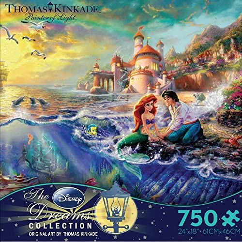 Ceaco Thomas Kinkade The Disney Dreams Collection The Little Mermaid 750 pc. Jigsaw Puzzle