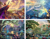 Ceaco 4-in-1 Multi-Pack Thomas Kinkade Disney Dreams Collection Jigsaw Puzzle (500 Pieces)