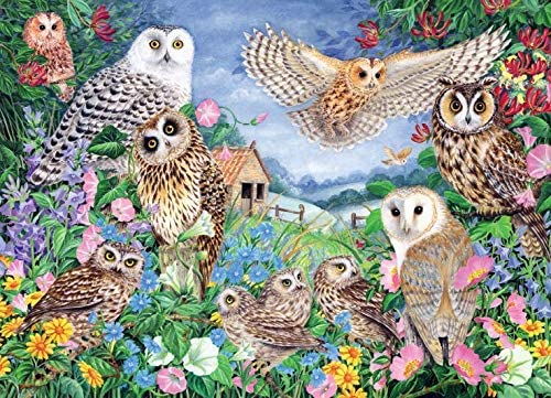 Jumbo 11286 Falcon de Luxe - Owls in The Wood 1000 Piece Jigsaw Puzzle