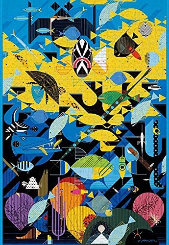 Pomegranate - The Coral Reef by Charley Harper Jigsaw Puzzle (1000 Pieces)