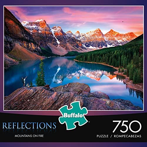 Buffalo Games Reflections - Mountains on Fire - 750 Piece Jigsaw Puzzle