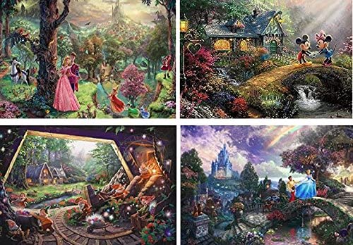 Disney Thomas Kinkade 4-pack Snow White and 7 Dwarfs Mickey