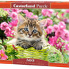 Castorland - Kitten in Flower Garden Jigsaw Puzzle (500 Pieces)