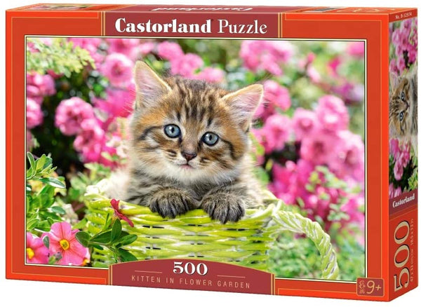 Castorland - Kitten in Flower Garden Jigsaw Puzzle (500 Pieces)