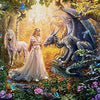 Educa - Dragon, Princess and Unicorn Jigsaw Puzzle (1500 Pieces)