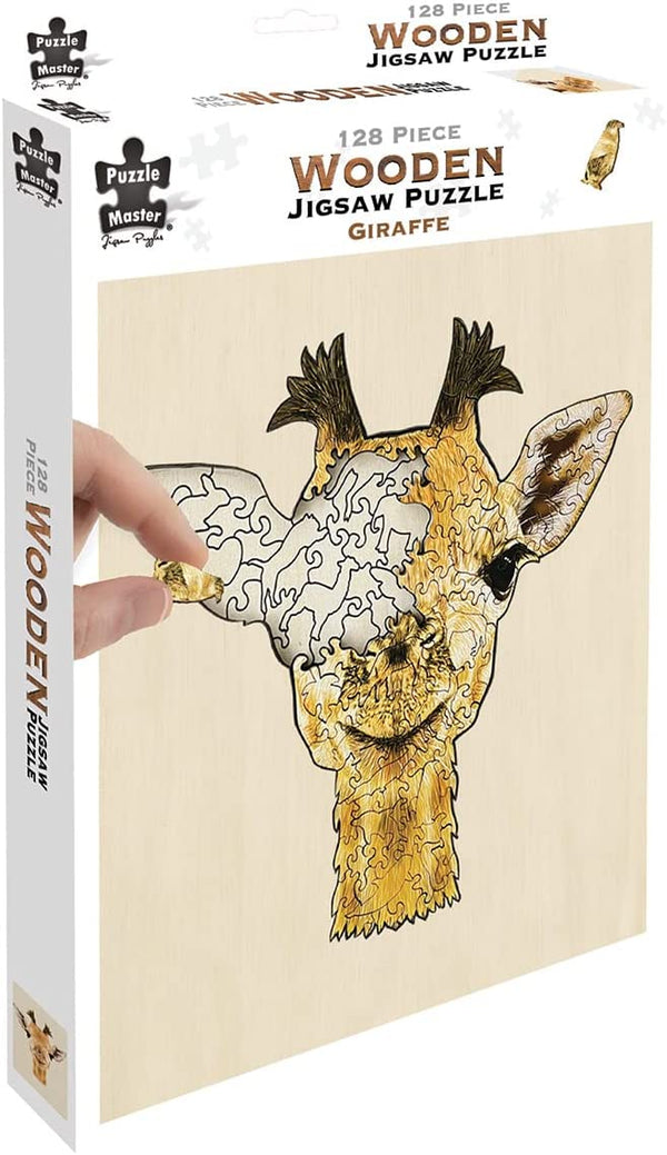 Puzzle Master - Giraffe Wooden Jigsaw Puzzle (128 Pieces)