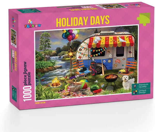 Funbox - Holiday Days Caravanning Jigsaw Puzzle (1000 Pieces)