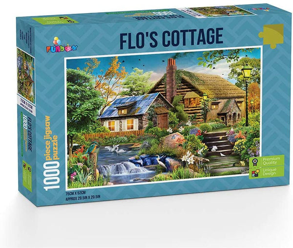 Funbox - Flo's Cottage Jigsaw Puzzle (1000 Pieces)