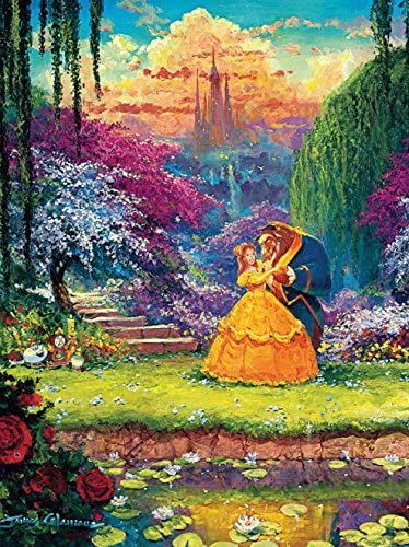 Ceaco Disney Beauty & The Beast Fine Art Garden Waltz Puzzle (550 Piece)