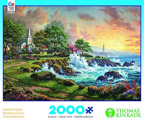 Ceaco Seaside Haven Puzzle by Thomas Kinkade Puzzle (2000 Pieces)