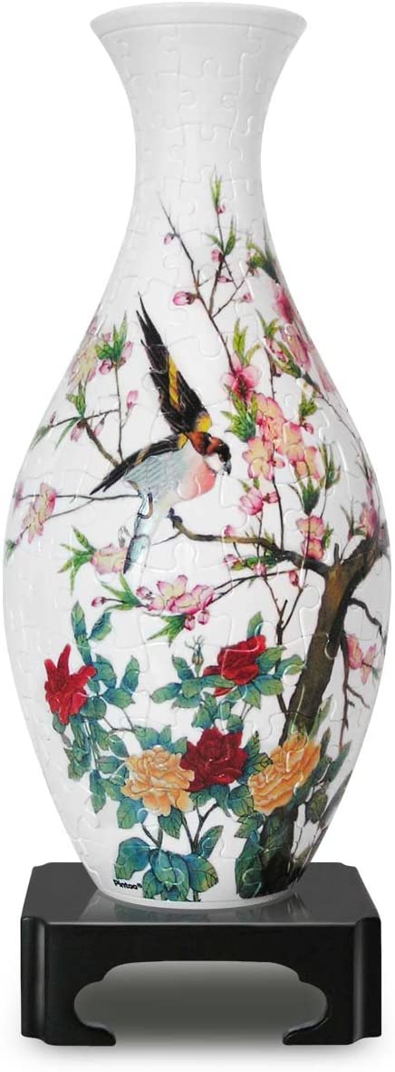 Pintoo - Vase Singing Birds And Fragant Flowers Jigsaw Puzzle (160 Pieces)