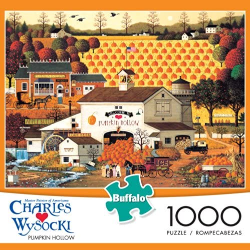 Buffalo Games - Charles Wysocki - Pumpkin Hollow - 1000 Piece Jigsaw Puzzle