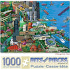Bits and Pieces - 1000 Piece Jigsaw Puzzle - Chicago City View - Millennium Park by Artist Joseph Burgess