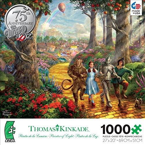 Ceaco Thomas Kinkade Follow The Yellow Brick Road Puzzle - 1000 Pieces