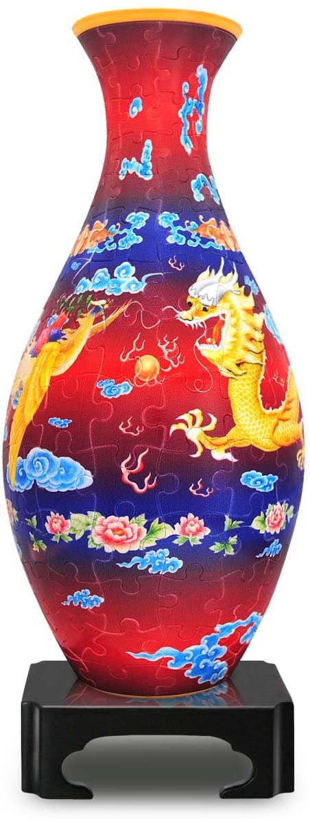 Pintoo - Vase Dragon & The Phoenix Jigsaw Puzzle (160 Pieces)