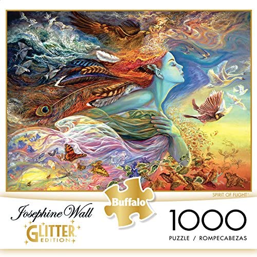 Buffalo Games Josephine Wall - Spirit of Flight - Glitter Edition - 1000 Piece Jigsaw Puzzle