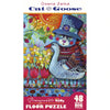 Pomegranate - Cat With Goose Floor Puzzle by Oxana Zaika Jigsaw Puzzle (48 Pieces)