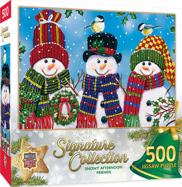 Masterpieces - Signature Collection Christmas Snowy Afternoon Friends Jigsaw Puzzle (500 pieces)