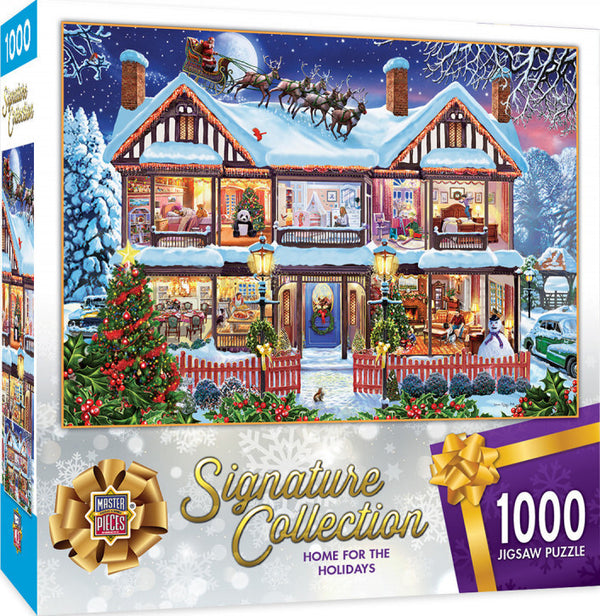 Masterpieces - Signature Collection Christmas Home for the Holidays Jigsaw Puzzle (1000 pieces)