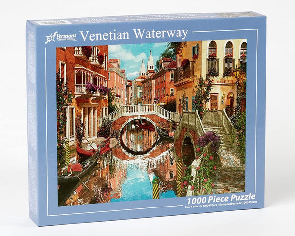 Venetian Waterway Jigsaw Puzzle 1000 Piece by Dominic Davison - Vermont Christmas Company