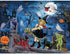 Bits and Pieces - 1000 Piece Jigsaw Puzzle 20" x 27" - Littlest Witch's Halloween Party - Haunted House Halloween Trick or Treat by Artist Rosiland Solomon