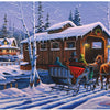 Bits and Pieces - Romantic Christmas by Geno Peoples Jigsaw Puzzle (300 Pieces)