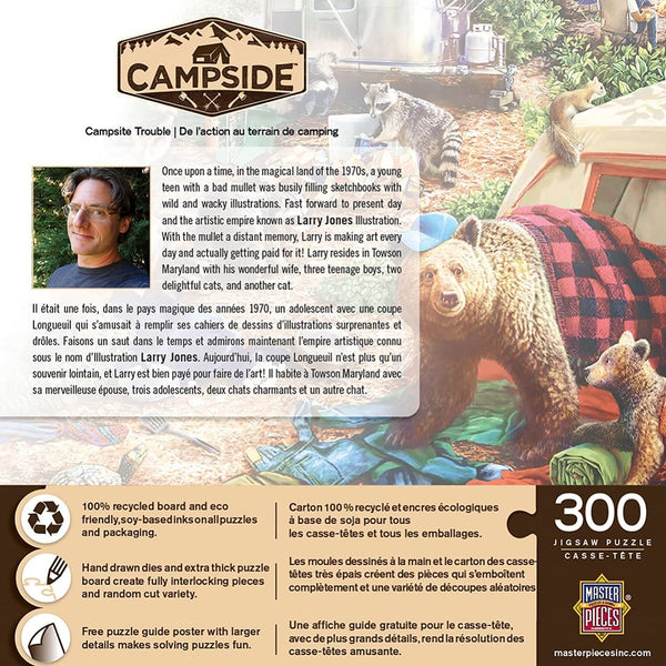 Masterpieces - Campside - Campsite Trouble EZ Grip Jigsaw Puzzle (300 Pieces)