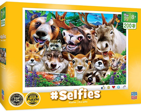 Masterpieces - Selfies - Woodland Wackiness Jigsaw Puzzle (200 Pieces)