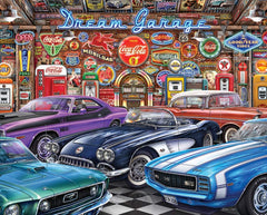 Springbok Puzzles - Dream Garage - 1000 Piece Jigsaw Puzzle - 24" x 30" - Made in USA - Unique Cut Interlocking Pieces