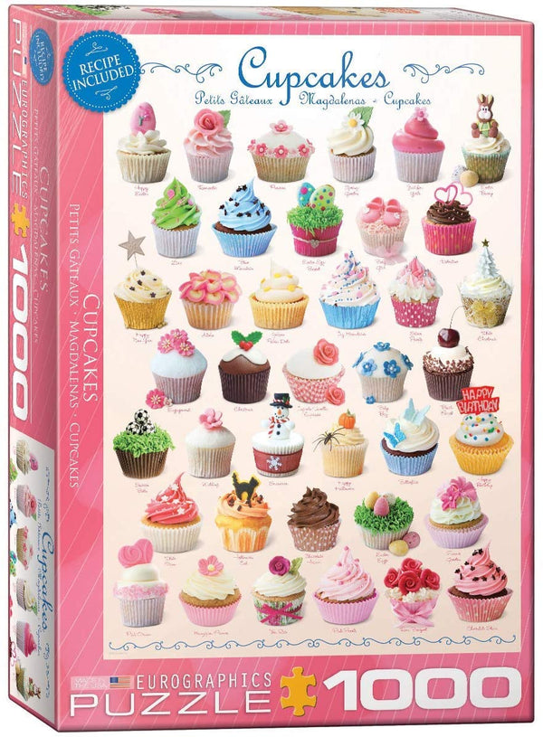 EuroGraphics - Cupcakes Jigsaw Puzzle (1000 Pieces)