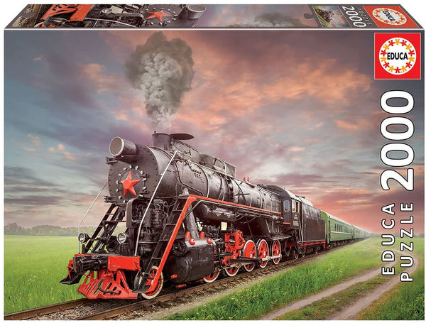 Educa - Steam Locomotive Jigsaw Puzzle (2000 Pieces)