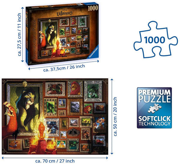 Ravensburger - Villainous Scar Jigsaw Puzzle (1000 Pieces)