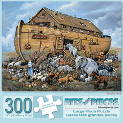 Bits and Pieces - Noah's Ark - Jigsaw Puzzle (300 pieces) by Artist Ruane Manning