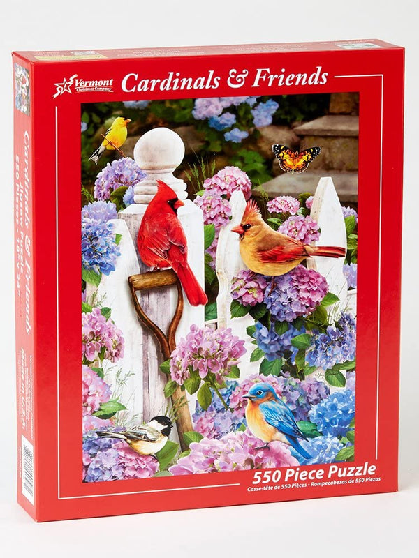 Vermont Christmas Company Cardinals & Friends Jigsaw Puzzle 550 Piece