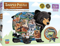 Masterpieces - Shaped - Forest Friends Jigsaw Puzzle (100 Pieces)