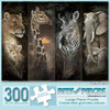 Bits and Pieces - Pride of Africa 300 Piece Jigsaw Puzzles - 18" X 24" by Artist Ruane Manning
