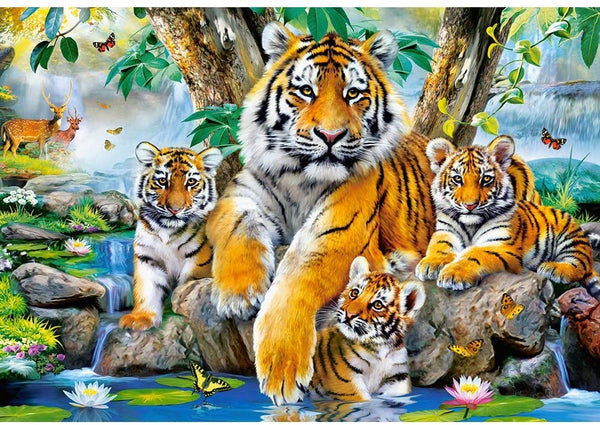Castorland - Tigers by the Stream Jigsaw Puzzle (1000 Pieces)