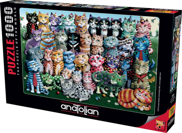 Anatolian - Cat Family Reunion Jigsaw Puzzle (1000 Pieces)