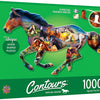 Masterpieces - Contours Shaped Wild Horse Shape Jigsaw Puzzle (1000 Pieces)