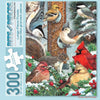 Bits and Pieces - 300 Piece Jigsaw Puzzle 18" x 24" - Winter Bird Friends - Snowy Outdoor Nature Jigsaw by Artist Linda Howard Bittner
